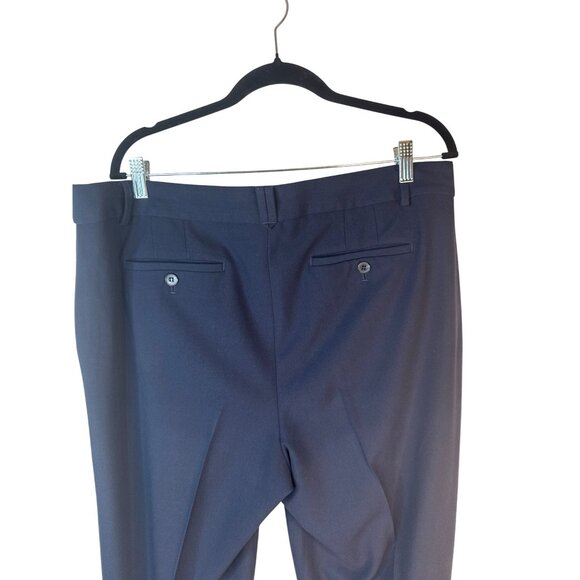Talbots Womens Windsor Size 14 Pants Dark Navy Polyester Blend - Picture 9 of 14